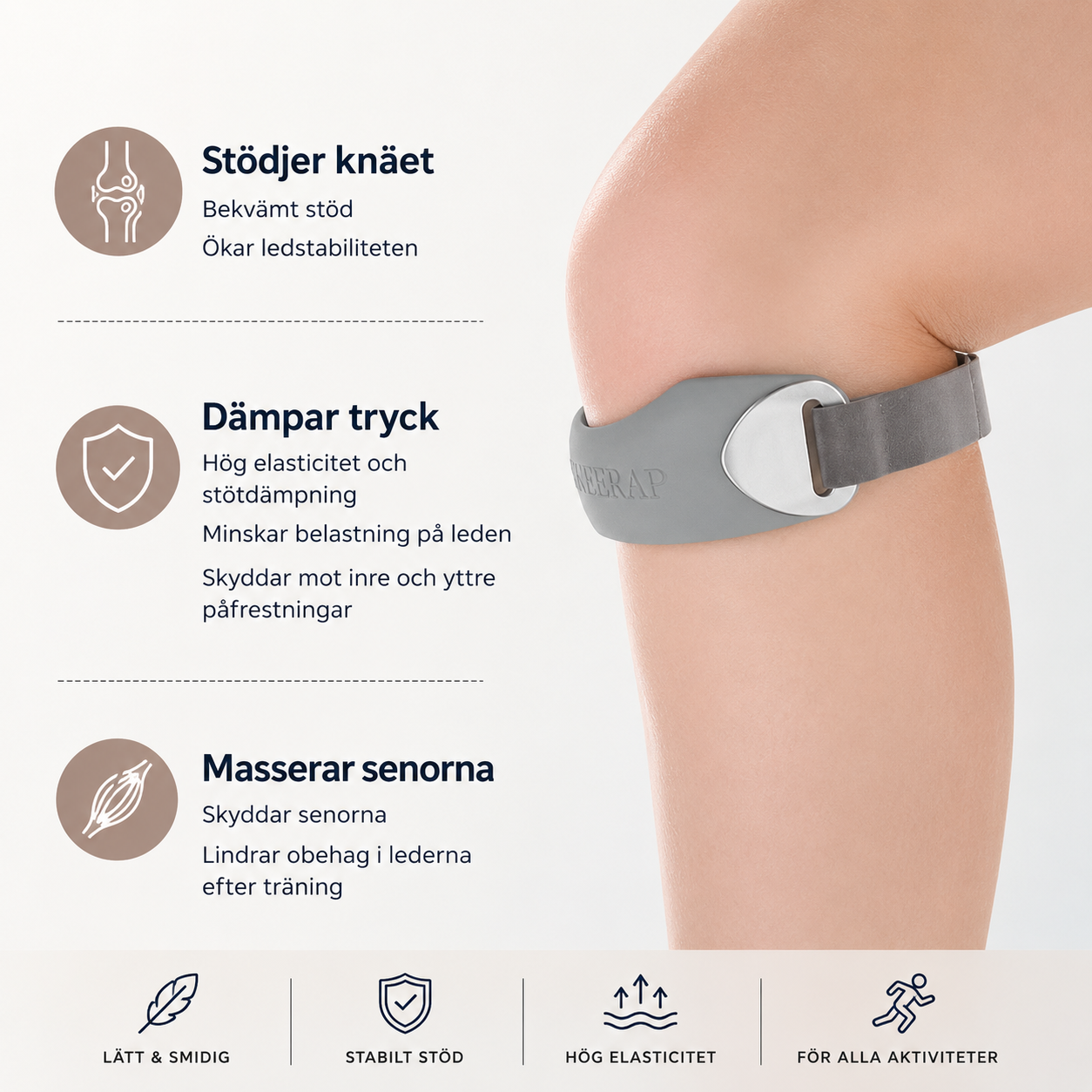 Professionellt Patellaband för Knä – Komfort och Stabilitet vid Varje Steg